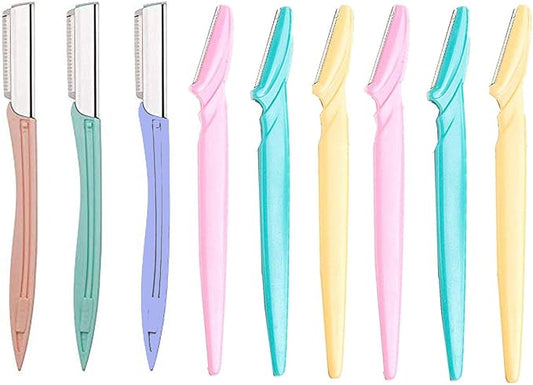 ZTRHYOO Disposable Razors – Eyebrow Razor 9 Pack, Precision Facial Hair Trimmer for Women, Eyebrow Shaper Facial Razor for Men
