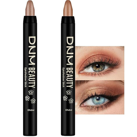 evpct Eyeshadow – evpct 2Pcs Cream Eyeshadow Sticks Set for Eyes Beige Gold & Bronze Gold Shimmer Eye Crayon Shadow Brightener Stick Pencil Pen Bulk sombras en crema para ojos 05+15