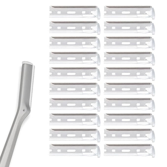 glowtalebaeuty Cartridges – Facial Razor Replacement Blades Be suitable for Twee zerman Stainless steel blade 20 Count (Pack of 1)