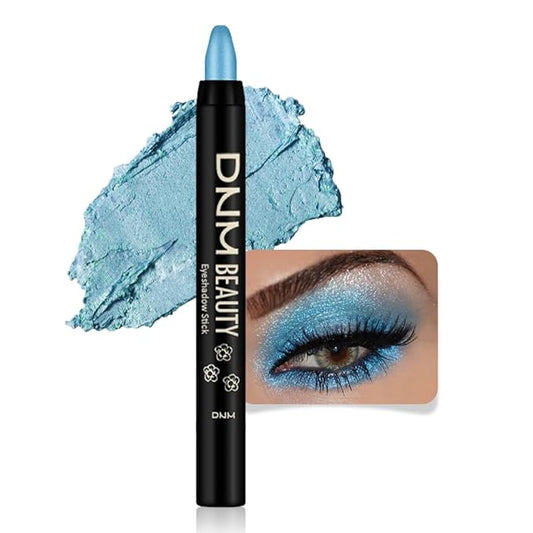 evpct Eyeshadow – evpct Dazzling Blue Shimmer Cream Eye Shadow Brightener Sticks Set for Eyes, Blue Shimmery Matte Pencil Eye shadow Applicator Stick Pen Palette Makeup Waterproof sombras en crema para ojos 11#