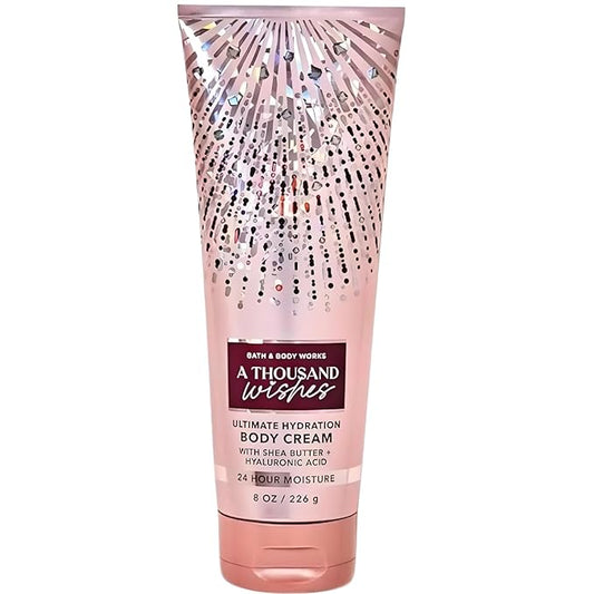 LushLather Creams – Bath & Body Works A Thousand Wishes Ultimate Hydration Body Cream, 8 Ounce