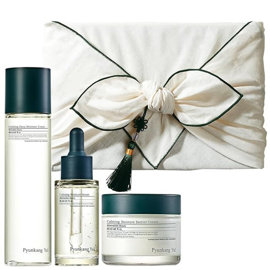 PyunkangYul Facial Kits – [PKY] Pyunkang Yul Calming Skincare Gift Set with Premium Gift Wrapping, Instantly Calms Sensitive Skin,vegan, Korean Skincare (3-item set)