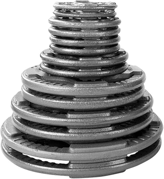 Top Pick – Body-Solid Cast Iron Olympic Quad Grip Design Weight 2 Inch