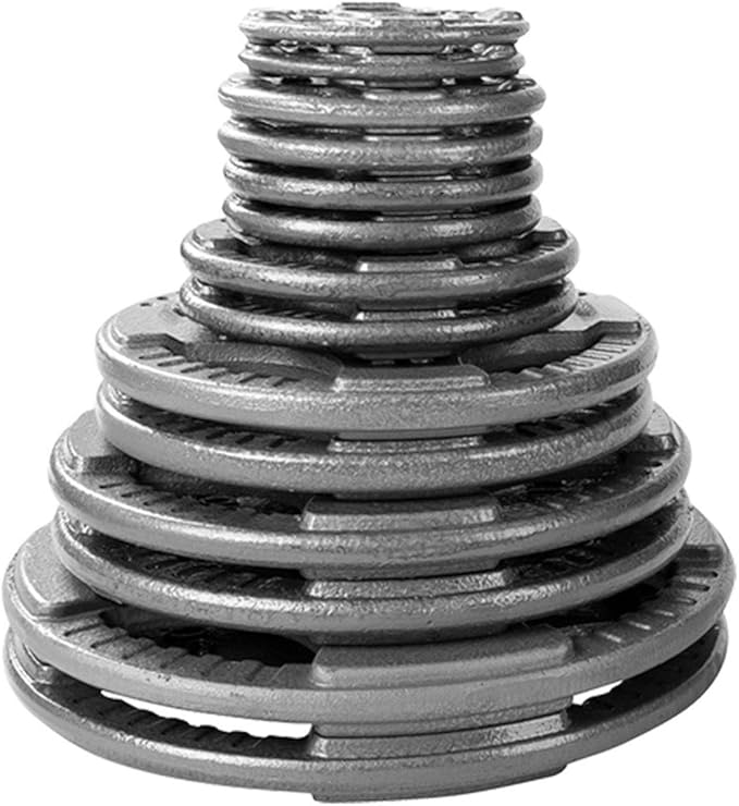 Top Pick – Body-Solid Cast Iron Olympic Quad Grip Design Weight 2 Inch