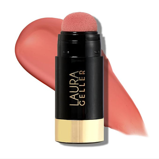 LauraGeller Blush – LAURA GELLER NEW YORK Serum Blush Tint, Lightweight Liquid Blush for Cheeks, Weightless Watercolor Sheer Finish, Casual Coral