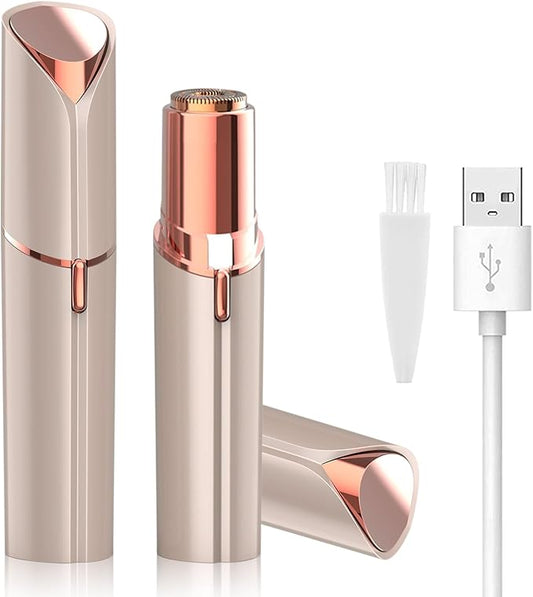 LAIKME Epilators – Facial Hair Remover for Women - Removal Shaver for Women - USB Rechargeable Lady Face Razor Trimmer for Face Lips Chin Peach Fuzz Arms Legs and Bikini Line