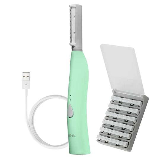 SPASCIENCES Microdermabrasion Devices – SPA SCIENCES - SIMA Patented Dermaplane Razor for Women Face – Painless 2-in-1 Facial Exfoliation & Peach Fuzz Hair Removal – Anti-Aging – 3 Speeds – Rechargeable – 7 Weeks Treatment