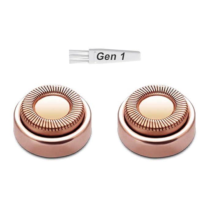 tuokiy Replacement Heads – Generation 1 Replacement Heads for Old Flawless Gen 1 Facial Hair Remover, 2 pack