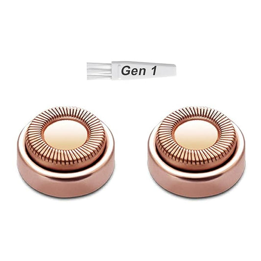 tuokiy Replacement Heads – Generation 1 Replacement Heads for Old Flawless Gen 1 Facial Hair Remover, 2 pack
