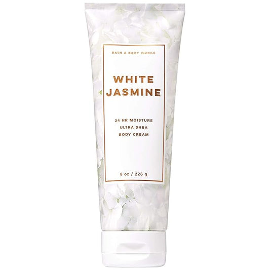 LushLather Creams – Bath and Body Works White Jasmine Ultra Shea Body Cream 8 Ounce (2019 Limited Edition)