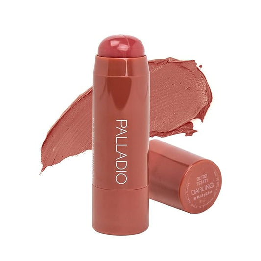 PalladioBeauty Blush – Palladio I'm Blushing 2-in-1 Cheek and Lip Tint, Buildable Lightweight Cream Blush, Sheer Multi Stick Hydrating formula, All day wear, Easy Application, Shimmery, Blends Perfectly onto Skin, Darling