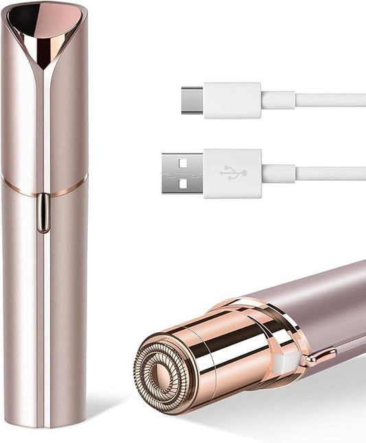 glowtalebaeuty Epilators – Facial Hair Remover for Women- as Seen on TV Painless Face Shaver -Mini Hair Remover, Electric Razor Shaver Portable Bikini Epilator for Lips, Chin, Armpit, Peach Fuzz, Fingers, Neck, Cheek(Champagne