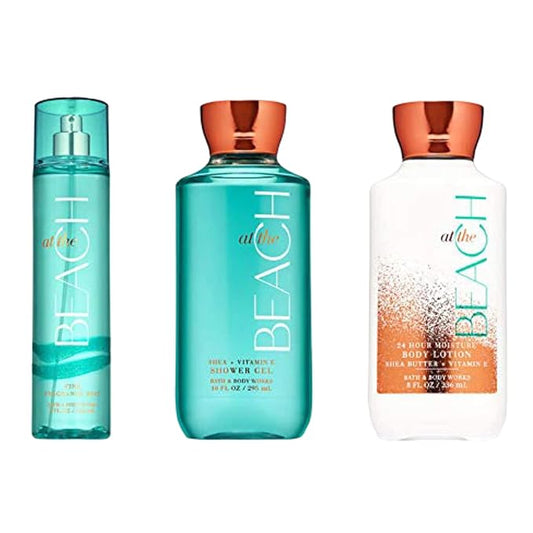 Bath+%26+Body+Works Sets & Kits – Bath & Body Works ~ Signature Collection ~ At The Beach ~ Shower Gel ~ Fine Fragrance Mist & Body Lotion ~ Trio Gift Set
