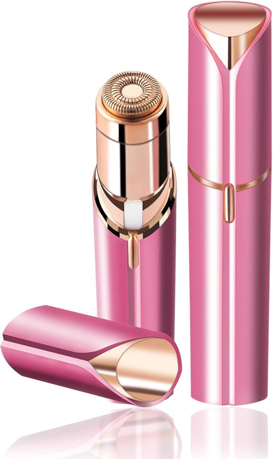 claities Epilators – Facial Hair Remover for Women- as Seen on TV Painless Face Shaver -Mini Hair Remover, Electric Razor Shaver Portable Bikini Epilator for Lips, Chin, Armpit, Peach Fuzz, Fingers, Neck, Cheek (Rose red)