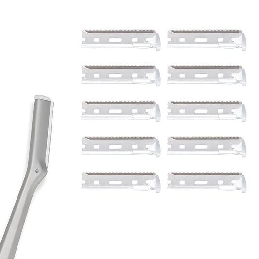 glowtalebaeuty Cartridges – Facial Razor Replacement Blades Be suitable for Twee zerman Stainless steel blade 10 Count (Pack of 1)
