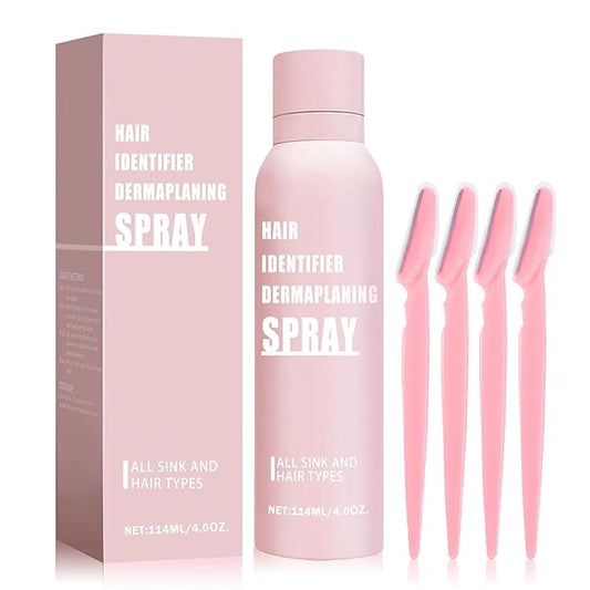 IONSGAKO Shaving & Grooming Sets – Hair Identifier Spray for Face Shaving Powder for Women Skin Body Hair IdentifyingSpray for Dermaplaning Glow Reveal Face Moisturizing Skin Care Dermaplaner Spray