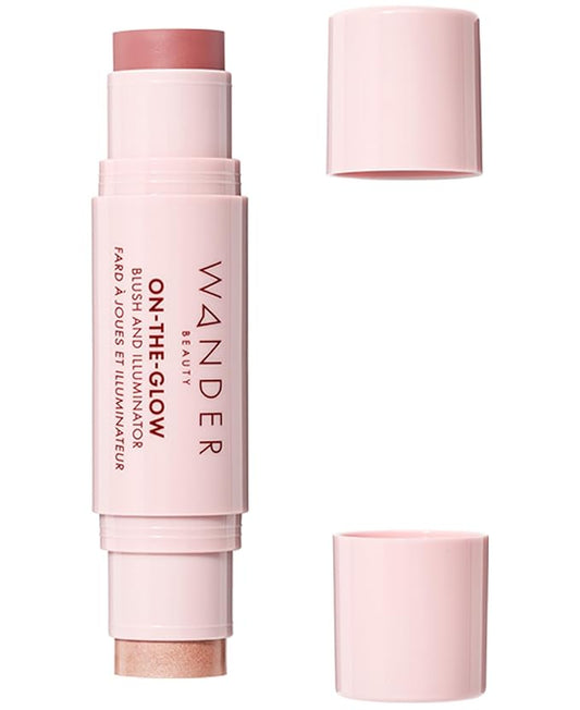 WanderBeauty Blush – Wander Beauty On-the-Glow Blush and Illuminator - Bare/Nude Glow - 7-in-1 Hydrating Cream Blush & Highlighting Stick - Stick Blush for Cheeks, Lip, Face & Body - Highlighter Makeup & Blush - 0