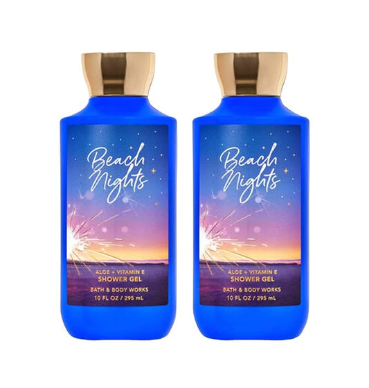 Bath+%26+Body+Works Body Washes – Bath & Body Works Shower Gel Gift Sets 10 Oz 2 Pack (Beach Nights)