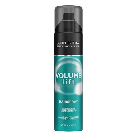 JohnFrieda Gels – John Frieda Volume Lift Hairspray, Volumizing Hairspray with Air-Silk Technology for Fine or Flat Hair, Adds Body, Long-Lasting Hold, and Fullness for Fine, Thin Hair, 10 Oz