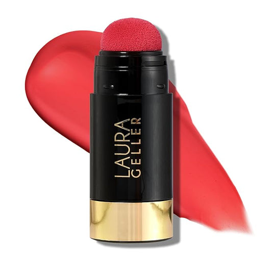 LauraGeller Blush – LAURA GELLER NEW YORK Serum Blush Tint, Lightweight Liquid Blush for Cheeks, Weightless Watercolor Sheer Finish, Graceful Guava