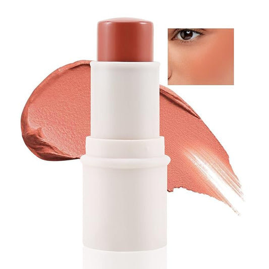 Boobeen Blush – Boobeen Cream Blush stick, Multi Face Blush for Cheek, Lip and Eye, Pigmented Matte Finish for Natural Flush Color, Buildable and Lightweight