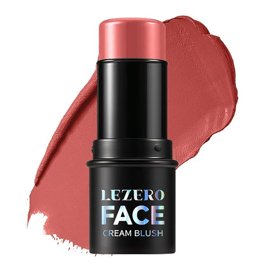 Lezero Blush – Blush Stick, Multi-use Blush Stick for Cheeks, Eyes, Lips, Silky Creamy Face Stick for Old Women & Mature Skin, Blendable and Buildable Color, Long Lasting Waterproof Non-greasy Formula (#21, Blush)