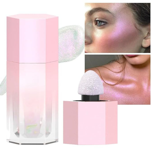 evpct Mermaid Pink Highlighter Makeup Liquid Blue Purple Palette Stick