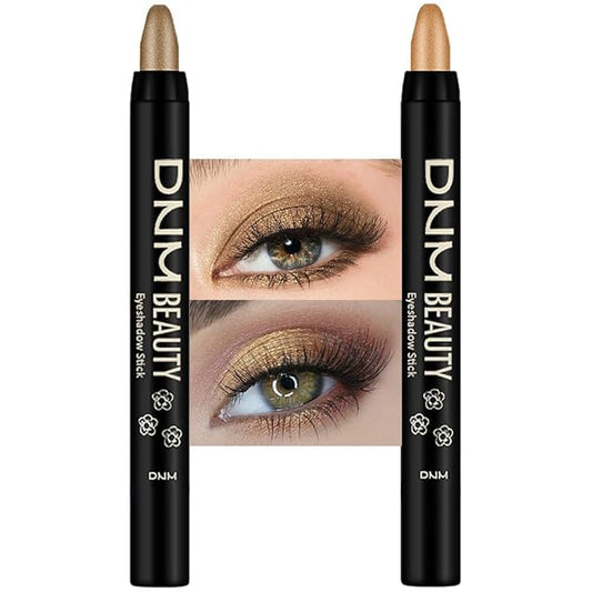 evpct Eyeshadow – evpct 2Pcs Cream Eyeshadow Sticks Set for Eyes Light Khaki & Desert Gold Shimmer Eye Crayon Shadow Brightener Stick Pencil Pen Bulk sombras en crema para ojos 04+06