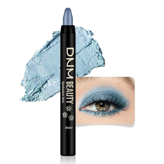 evpct Eyeshadow – evpct Sky Blue Shimmer Cream Eye Shadow Brightener Sticks Set for Eyes, Blue Shimmery Matte Pencil Eye shadow Applicator Stick Pen Palette Makeup Waterproof sombras en crema para ojos 10#