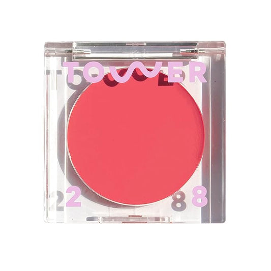 Tower28 Blush – Tower 28 Beauty BeachPlease Cream Blush for Cheeks and Lips - Multi-Purpose Lip and Cheek Tint in Pink Blush - for Sensitive Skin – Color HAPPY HOUR, Luminous Finish