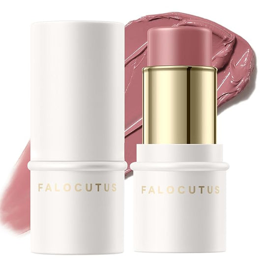FALOCUTUS Blush – 2Pcs Cream Blush Makeup Stick,Monochromatic Multi-Stick Face Blush for Cheek,Lip and Eye,Matte and Dewy Finish for Long Wearing,Easy Application