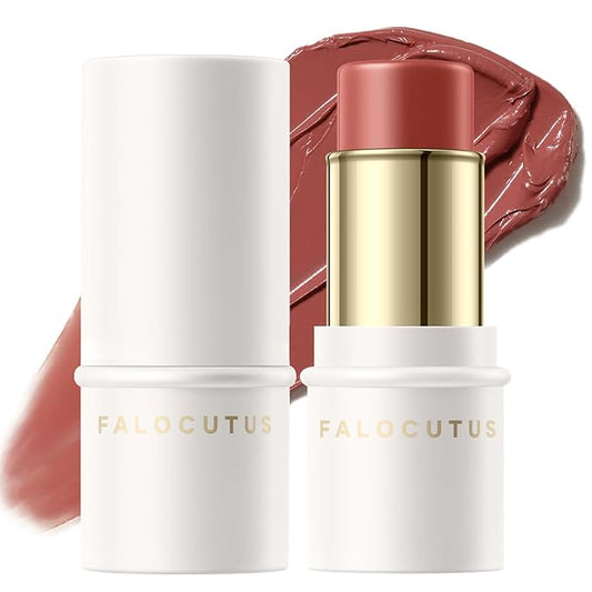 FALOCUTUS Blush – 2Pcs Cream Blush Makeup Stick,Monochromatic Multi-Stick Face Blush for Cheek,Lip and Eye,Matte and Dewy Finish for Long Wearing,Easy Application