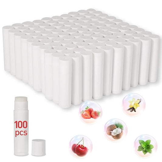 DMSKY 100 Pack Lip Balm Unlabeled,