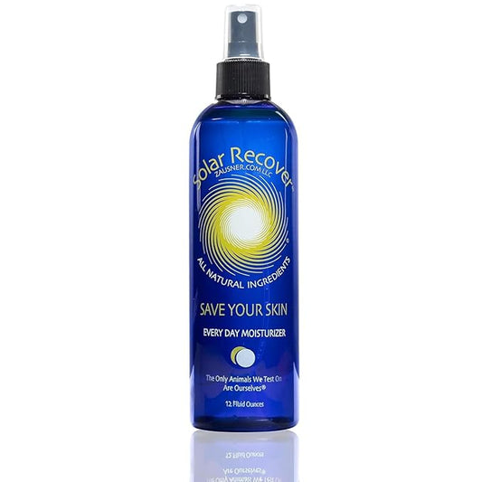 SolarRecover After Sun – Solar Recover After Sun Moisturizing Spray (12 Ounce) - Hydrating Facial and Body Mist - 2460 Sprays of Sunburn Relief With Vitamin E and Calendula - Lotion Delivered in Water - Made in the USA
