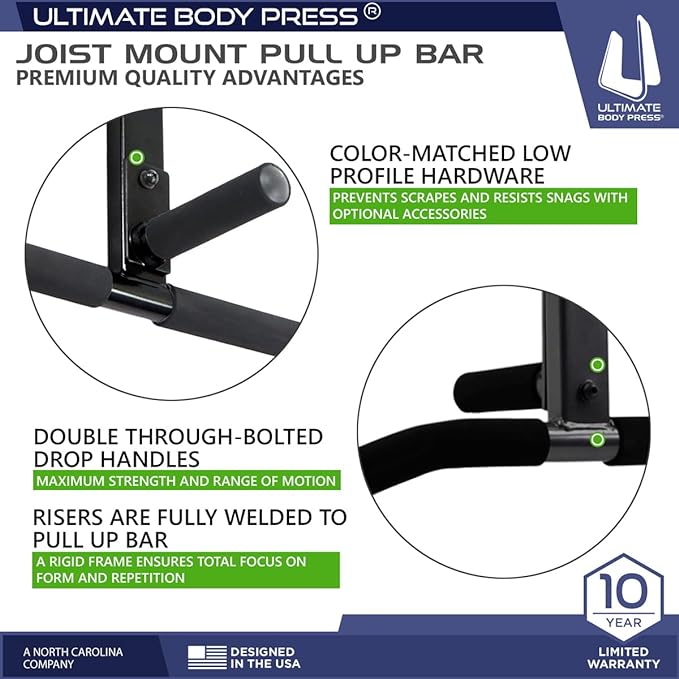 Top Pick – Joist Mount Pull Up Bar by Ultimate Body Press