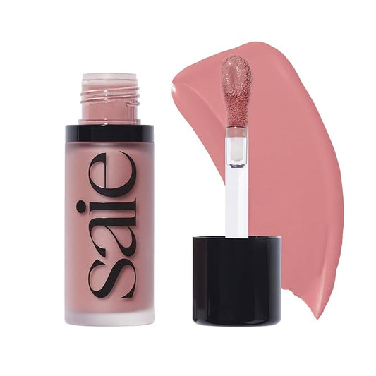 Saie Blush – Saie Dew Liquid Blush for Cheeks - Hydrating Cream Blush Stick with a Blendable + Buildable Formula - Skincare Infused Dewy Cheek Tint for a Natural Flush - Glowy Makeup Essential - Lady (