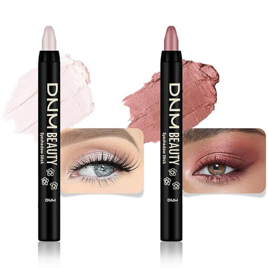 evpct Eyeshadow – evpct 2Pcs Cream Eye Shadow Brightener Sticks Set for Eyes, Caramel Matte Pencil Eye shadow Applicator Stick Pen Palette Makeup Waterproof sombras en crema para ojos 18 + 27