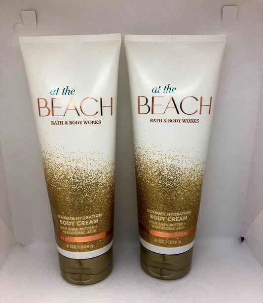 LushLather Creams – Bath and Body Works 2 Pack At The Beach Ultra Shea Body Cream 8 Oz