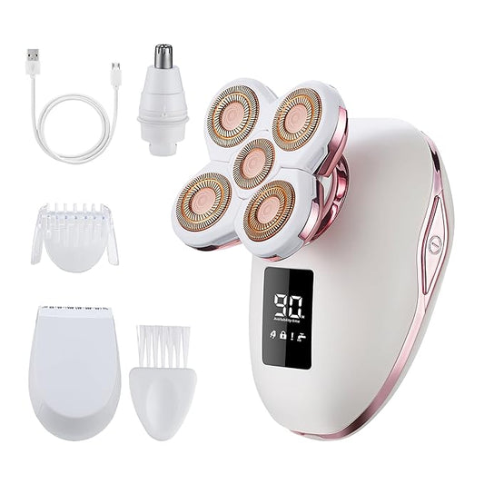 UPTARD Bikini Trimmers – Women's Electric Razors For Women Legs Pubic Facial Hair Removal 2 In 1 Womens Electric Shaver For Women,Bikini Trimmer For Lady,Waterproof