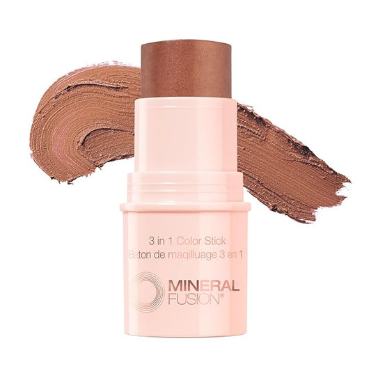 MineralFusion Blush – Mineral Fusion 3-in-1 Color Stick, Instant Color Pop and Blush for Cheeks, Creamy Lightweight Formula, Multi-Use Eye, Face, and Lip Makeup, Magnetic