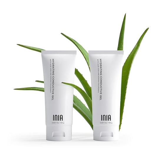 Micro-current Conductive Gel for Korean Skin Care Machines & Face Massagers – Hydrating Gel Primer with Hyaluronic Acid Facial and Body for Women and Men, 3.38 Fl Oz*2