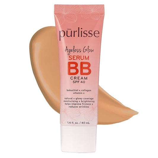 pūrlisse Ageless Glow Serum BB Cream SPF 40 Medium Warm 1.4oz