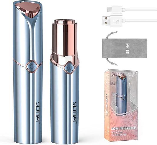 SEIHAI Light Hair Removal – Hair Removal Device, Facial Hair Removal for Women, Rechargeable Hair Remover for Women, Facial Hair Remover for Face, Upper Lip, Chin, with a Branded Storage Bag