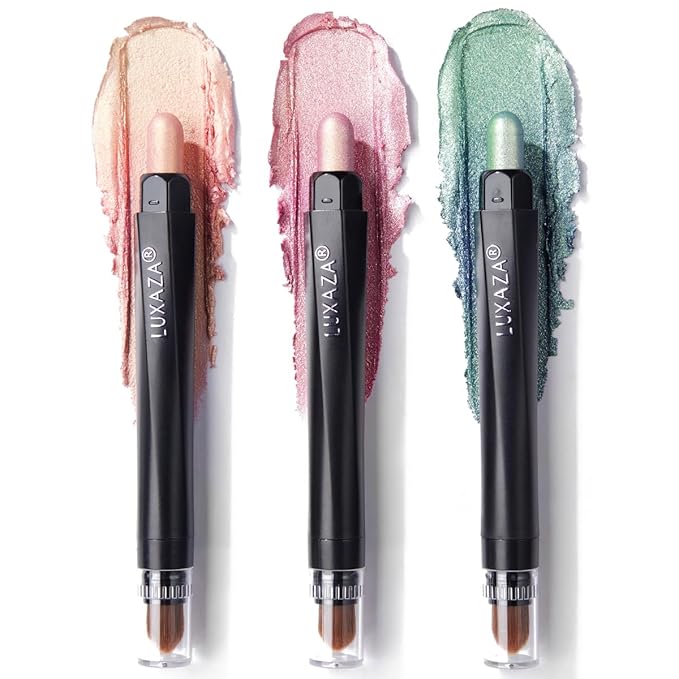 glowtalebaeuty Eyeshadow – 3PCS Cream Eyeshadow Stick,Pro Longwear Eyeshadow Sticks Pencils Crayon-Neon Color