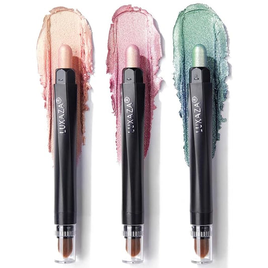 glowtalebaeuty Eyeshadow – 3PCS Cream Eyeshadow Stick,Pro Longwear Eyeshadow Sticks Pencils Crayon-Neon Color