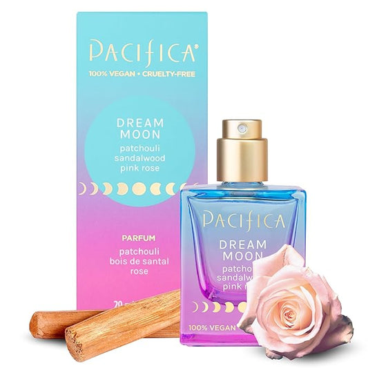 PacificaBeauty Body Sprays – Pacifica Dream Moon Womens Spray Perfume 1 fl oz – Long-Lasting Floral Woody Fragrance for Her - Rose, Patchouli, Sandalwood – 100% Vegan, Cruelty-Free, Phthalate-Free Fragrance