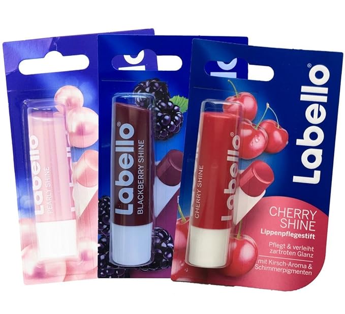 Labello Pearly Shine, Labello Blackberry Shine, Bundle