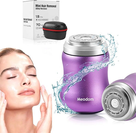 glowtalebaeuty Epilators – Facial Hair Removal for Women, Painless Womens Epilator Hair Remover with Waterproof USB Rechargeable, Cordless Electric Razor/Shaver for Bikini,Upper Lip,Arm,Legs,Peach Fuzz (Purple)