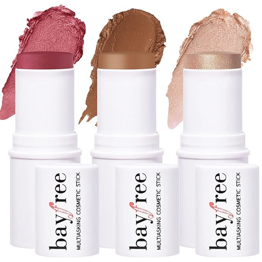 KIMUSE Multi Stick Trio Face Makeup, Cream Blush All Skin