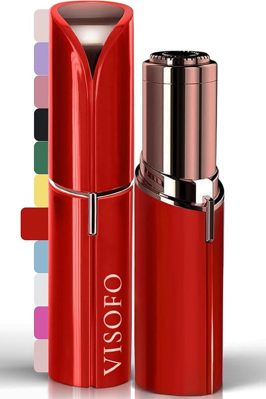 VISOFO Epilators – Facial Hair Removal for Women | Electric Razor Device Small Mustache Dermaplaning Remover Tools Tweezers Epilator Trimmer Face Dermaplane Shavers Beauty Gadgets Set Accessories by VISOFO (Rubin)